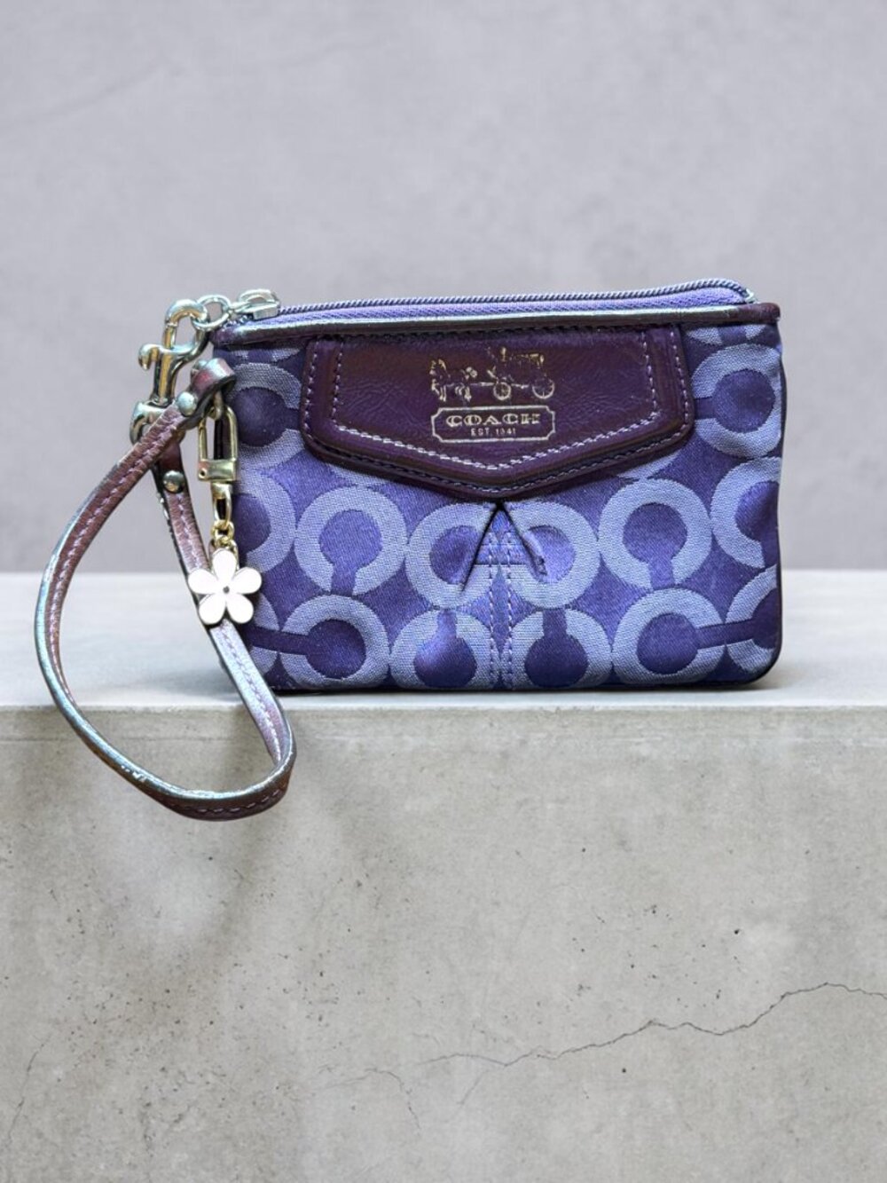 Coach Mia Convertible Shoulder Handbag 15760 & Coach Plum Signature Wristlet - Picture 5 of 16